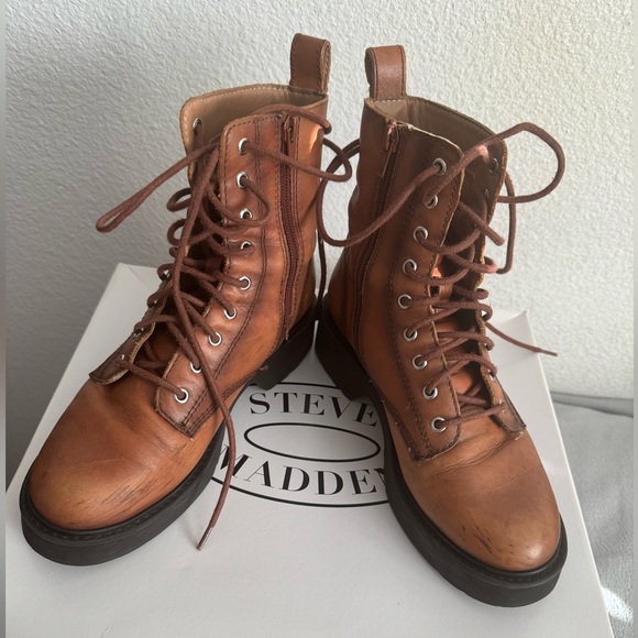 Steve Madden Tornado Combat Boots - Picture 1 of 7